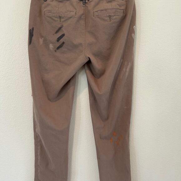 Anthropologie Pilcro & Letterpress Hyphen Patched Chinos Pant SZ26 Patchwork - Picture 2 of 11